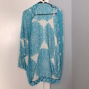 Blue cardigan